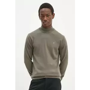 G-Star pulover de lână bărbați, culoarea verde, light, cu guler, D25175-D847 imagine