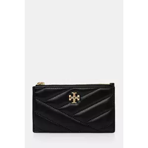 Tory Burch portofel de piele Kira femei, culoarea negru, 156556.001 imagine