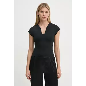 By Malene Birger tricou VENAZIA femei, culoarea negru, Q72465001 imagine