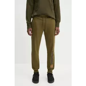 Timberland pantaloni de trening culoarea verde, cu imprimeu, TB0A5YFB3021 imagine