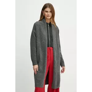 Morgan cardigan din amestec de lana MGIOIA culoarea gri, light, MGIOIA imagine
