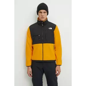 The North Face geaca Retro Denali barbati, culoarea galben, de tranzitie, NF0A88XHZU31 imagine