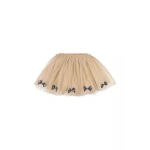 Konges Sløjd fusta fete MEI SKIRT culoarea bej, mini, evazati, KS102174 imagine