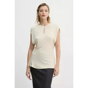 Bruuns Bazaar bluza femei, culoarea bej, neted, BBW4214 imagine