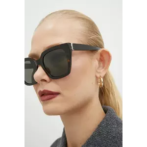 Saint Laurent ochelari de soare femei, culoarea maro, SL M143 imagine