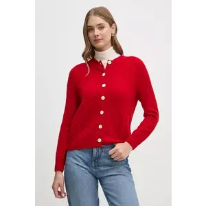 Barbour cardigan din lana Barbour x Alexa Chung culoarea rosu, light, LKN1608 imagine