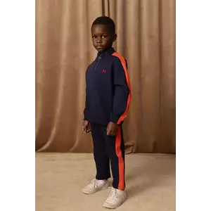 Mini Rodini hanorac de bumbac pentru copii culoarea albastru marin, neted, 2512011860 imagine