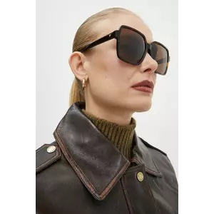 Bottega Veneta ochelari de soare femei, culoarea maro, BV1317SK imagine