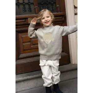 Donsje pulover de lână pentru copii Denn Merino Wool Sweater Lammy culoarea gri, 4083504 imagine