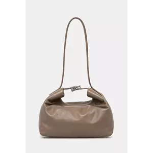 By Far poseta de piele Bea culoarea bej, MWBSB052LL028BG017PL imagine