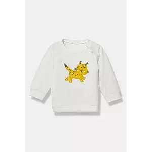 United Colors of Benetton bluza copii culoarea alb, cu imprimeu, 36MJA105G imagine