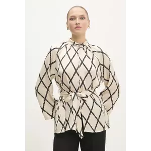 Answear Lab cămașă femei, culoarea bej, regular imagine