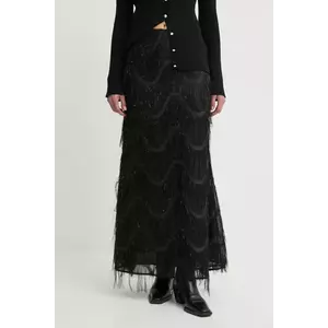 Bruuns Bazaar fustă culoarea negru, maxi, evazați, BBW4196 imagine