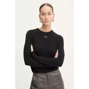 Diesel pulover de lână M-AREESAX femei, culoarea negru, light, A13013.0GEAY imagine