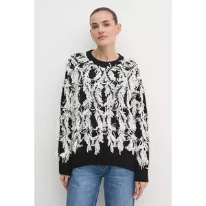 OUI pulover din amestec de lână femei, culoarea alb, călduros, 90176 imagine