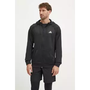 adidas Performance hanorac de antrenament Game and Go culoarea negru, cu glugă, neted, IM7489 imagine