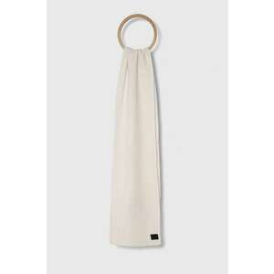 AllSaints esarfa din amestec de lana culoarea bej, neted imagine