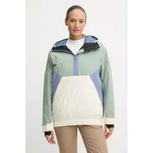 Roxy geaca x Chloe Kim culoarea verde, ERJTJ03476 imagine