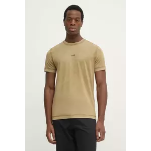 BOSS Orange tricou din bumbac BOSS ORANGE barbati, culoarea verde, neted, 50502173 imagine