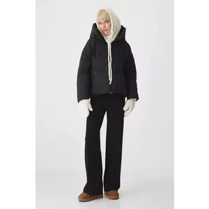 Medicine geaca femei, culoarea negru, de iarna, oversize imagine