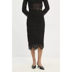 Answear Lab fustă culoarea negru, midi, creion imagine