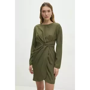 Answear Lab rochie culoarea verde, mini, evazată imagine