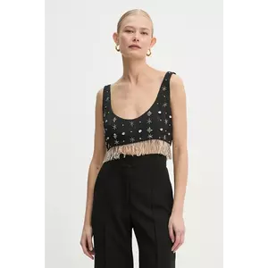 Forte Forte top culoarea negru, cu imprimeu, 13284_my top imagine