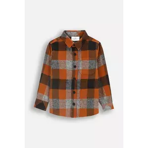 Coccodrillo cămașă de bumbac pentru copii culoarea galben, BETWEEN FRIENDS BOY NEWBORN imagine