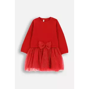 Coccodrillo rochie fete culoarea roșu, mini, evazată, ELEGANT BABY GIRL imagine