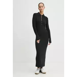 Abercrombie & Fitch rochie culoarea negru, maxi, mulată, KI159-4763 imagine