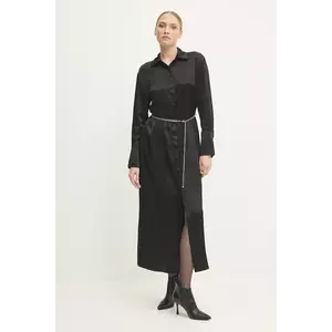 Answear Lab rochie culoarea negru, maxi, dreaptă imagine
