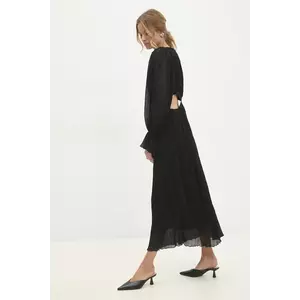 Answear Lab rochie culoarea negru, maxi, evazată imagine