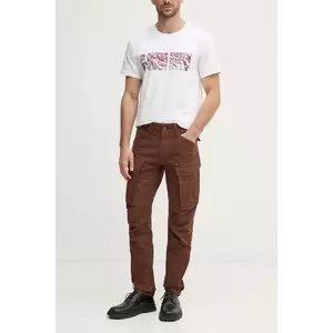 G-Star pantaloni de bumbac culoarea maro, cu fason cargo, D02190-D752 imagine
