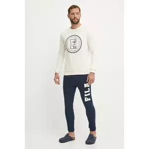 Fila trening din bumbac culoarea bej, FPW1199 imagine
