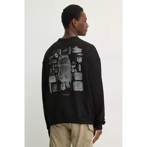 G-Star hanorac de bumbac bărbați, culoarea negru, cu imprimeu, D25135-D557 imagine