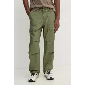 Levi's pantaloni de bumbac culoarea verde, drept, A9210 imagine