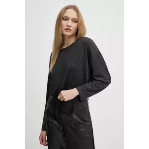 United Colors of Benetton longsleeve culoarea negru, 3NYW3M06W imagine