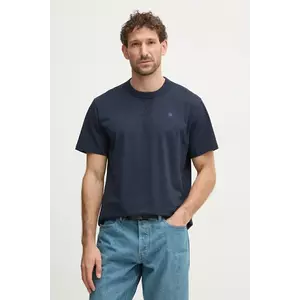 G-Star tricou din bumbac bărbați, culoarea bleumarin, uni, D24449-336 imagine