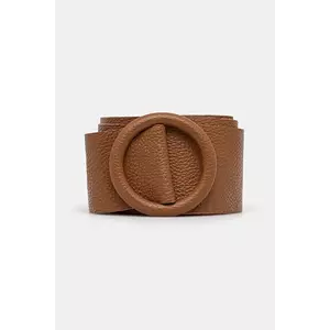 Answear Lab curea de piele femei, culoarea maro imagine