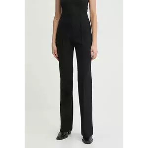A.L.C. pantaloni Brooks femei, culoarea negru, evazați, high waist, 2PANT01053 imagine