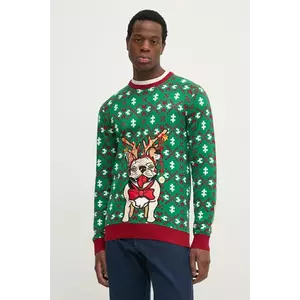 Lindbergh pulover barbati, culoarea verde, light, 30-800246 imagine