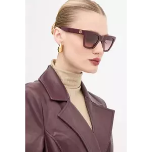 Gucci ochelari de soare femei, culoarea bordo, GG1714S imagine