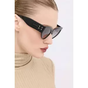 Gucci ochelari de soare femei, culoarea negru, GG1704S imagine