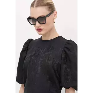 Alexander McQueen ochelari de soare femei, culoarea negru, AM0473S imagine