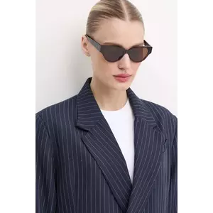 Bottega Veneta ochelari de soare femei, culoarea maro, BV1319S imagine