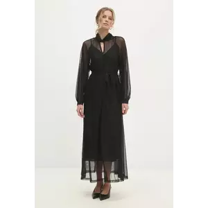 Answear Lab rochie culoarea negru, maxi, dreaptă imagine
