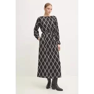 Answear Lab rochie culoarea negru, maxi, dreaptă imagine