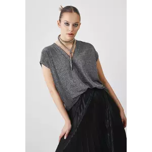 Medicine tricou femei, culoarea argintiu imagine