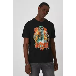 Medicine tricou din bumbac culoarea negru, cu imprimeu imagine