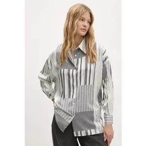 Answear Lab cămașă femei, culoarea alb, cu guler clasic, relaxed imagine